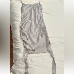 Zimmerman Silver Slip Dress